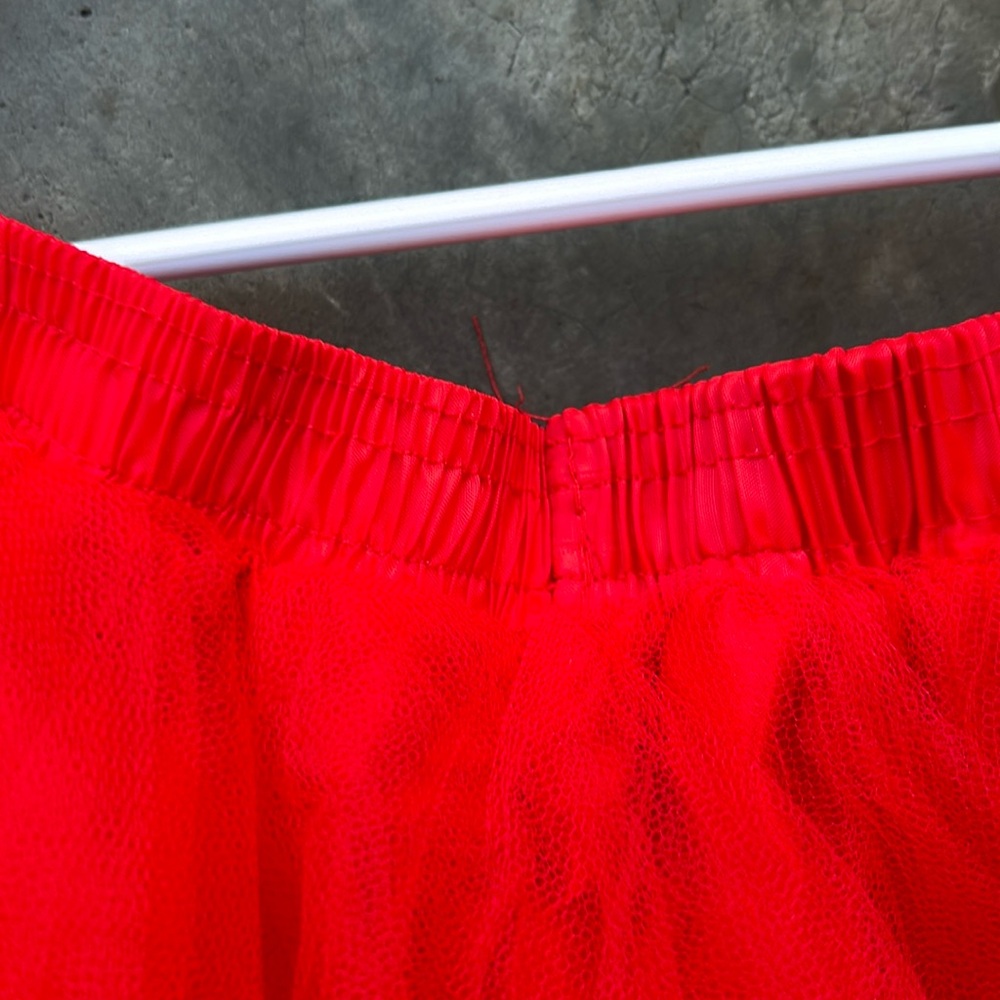 Tutu Bright Red Tulle Multi Layer With Lining And… - image 5
